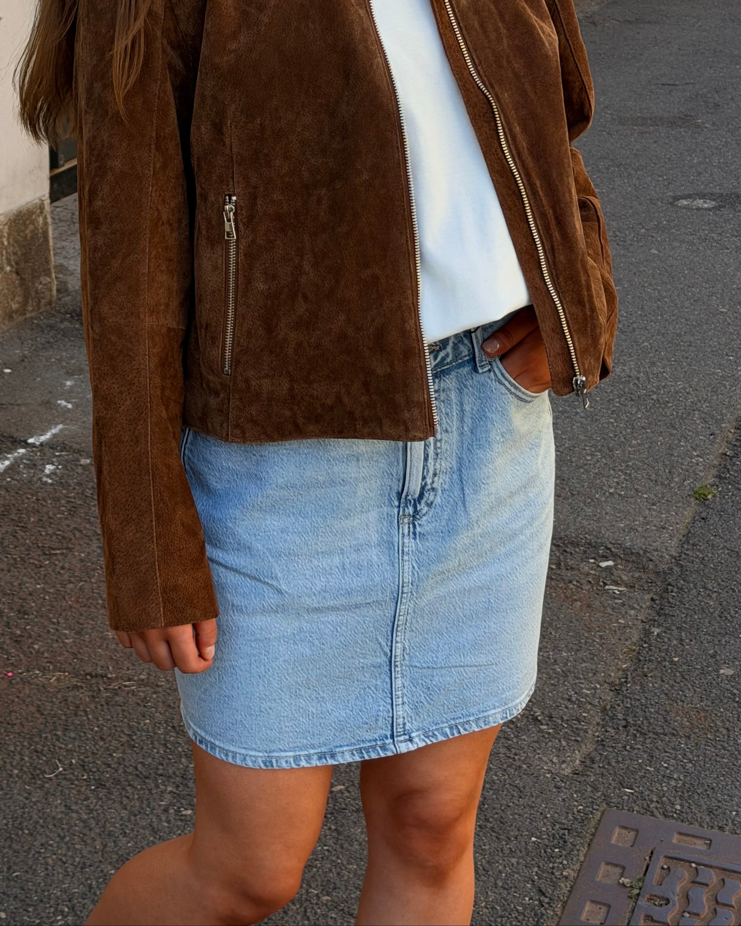 VMTESSA Skirt - Light Blue Denim